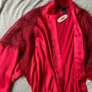 Victoria’s Secret Red Lace Robe